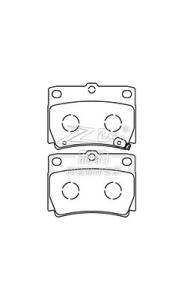 Quality Mitsubishi Pajero,Ceramic Brake Pad,D733,MN102626,R wholesale