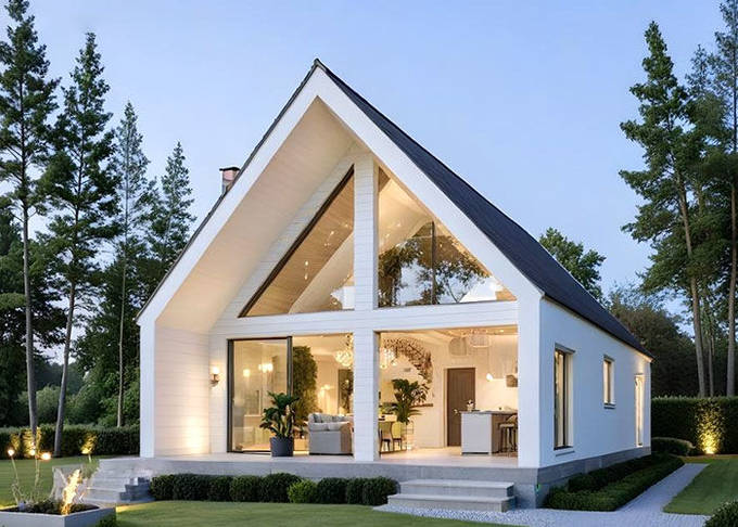 Promotion Airbnb China Triangular Roof Prefabricated House Modular Cabin Tiny Homes
