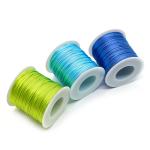 2MM Braided Silk Cord for DIY Chinese Knot Satin Bracelets Making Beading