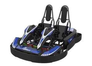 Quality Blue 48V 60Ah Battery Double Seater Go Kart 1050mm Wheelbase wholesale