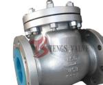 Cast Steel Swing Check Valve , Flanged Non Return Valve ANSI 150LB H44H