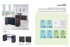 Quality Modern Purple Oak Reception Counter Table , Inquiry Front Help Desk wholesale