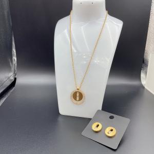 Quality 2024 New Waterproof Trendy Stainless Steel Jewelry Sets , 18K Gold ,Luxury Gift, Wholesale wholesale