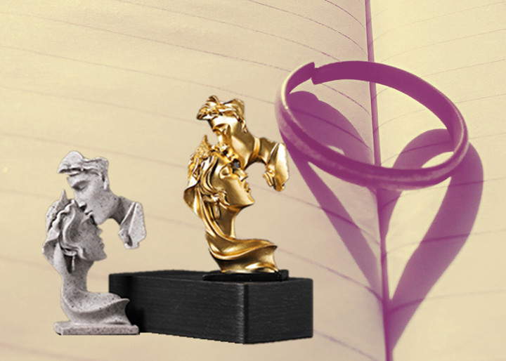 Commercial Buyer Souvenir Stores Thinker Statue Resin Crafts with Bamboo Material