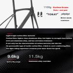 18 Speed SAVA Carbon Fiber Road Bike 150kg Load Double V Brake