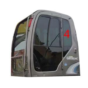 Quality 600mm Excavator Glass Replacement Left Door Rear Position NO.4 Windshield wholesale