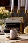 Luxury Thin Porcelain Ceramic Coffee Cup and Saucer Set Perfect for Business