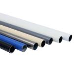 OD 28mm Colourful PE Coated Steel Lean Pipe / Tube For Flexible Assembly