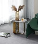 Stainless Steel Marble Coffee End Table Occasional Tables Combination