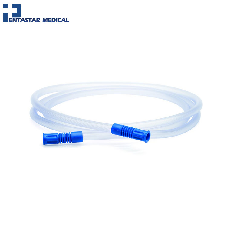Disposable Single Use PVC Nasal Oxygen Catheter with Fixed Compress