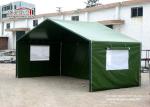 Green Military Heavy Duty Marquee With Sidewalls , Folding Event Marquees