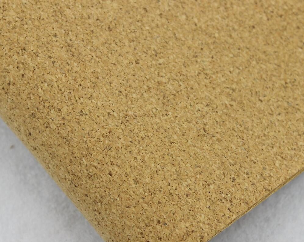 Popular 1.35m Width Mico-Granules Nature Cork Leather by Yard Color for Handag Making