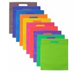 Small Hot Stamping Non Woven Reusable Bags 80G