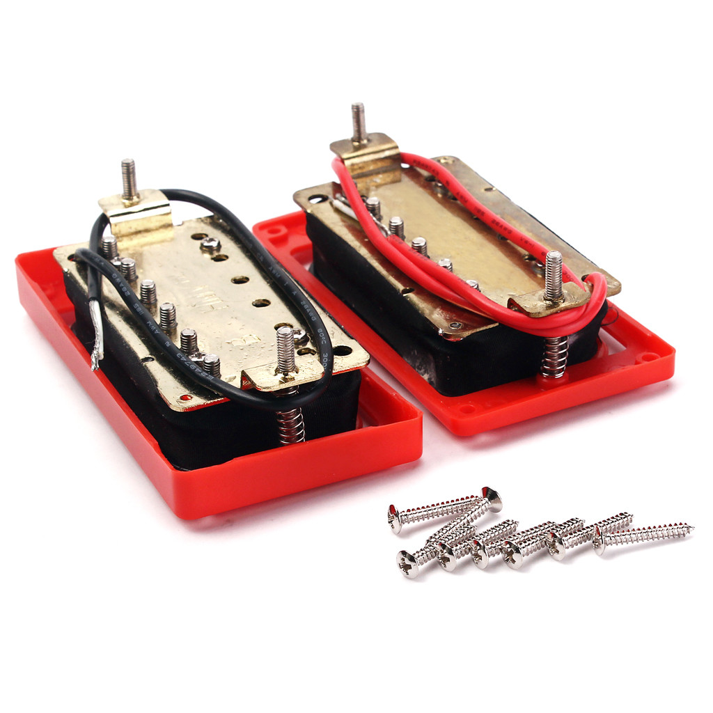 Humbucker Double Coil Pickups Guitar Pickup Set Ceramic Wax Basin LP Standard with Zebra Cover