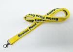 Yellow Beautiful breakaway badge lanyards For Hanging Employee ' S Card
