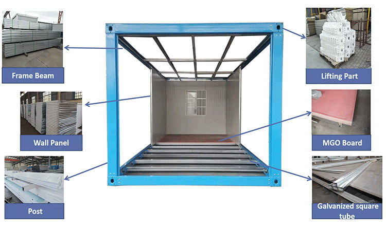 Prefab Construction Site Container Accommodation Modular Easy Install House