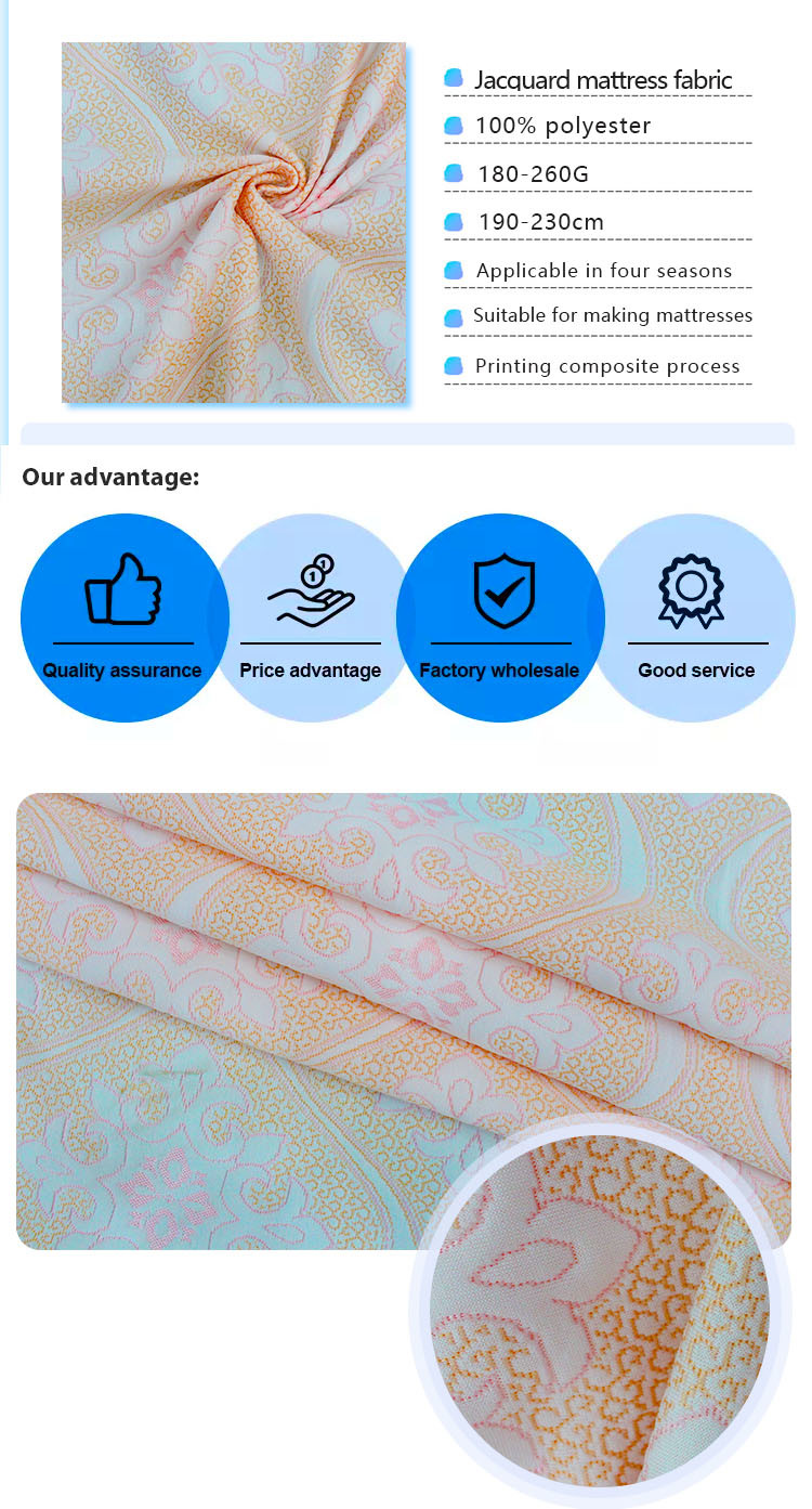 Healthy Mattress Quilting Fabric Dajixiu Pattern 230cm width