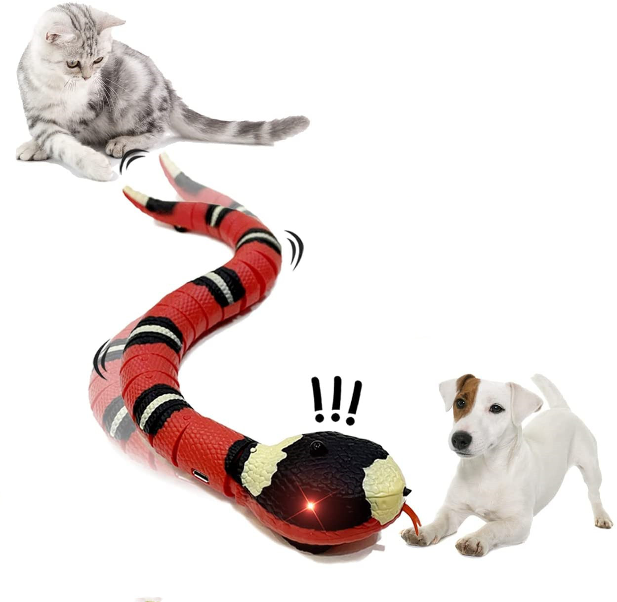 Remote-Controlled Rattlesnake Prank Toy ther Remote Distance Feature and Unique