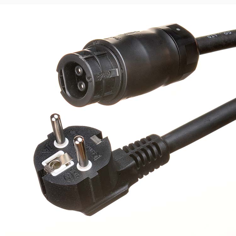 Customized Length Schuko Extension Cable with Rubber Insulation Material and BC05 Connector IP68 for Model Microinverter