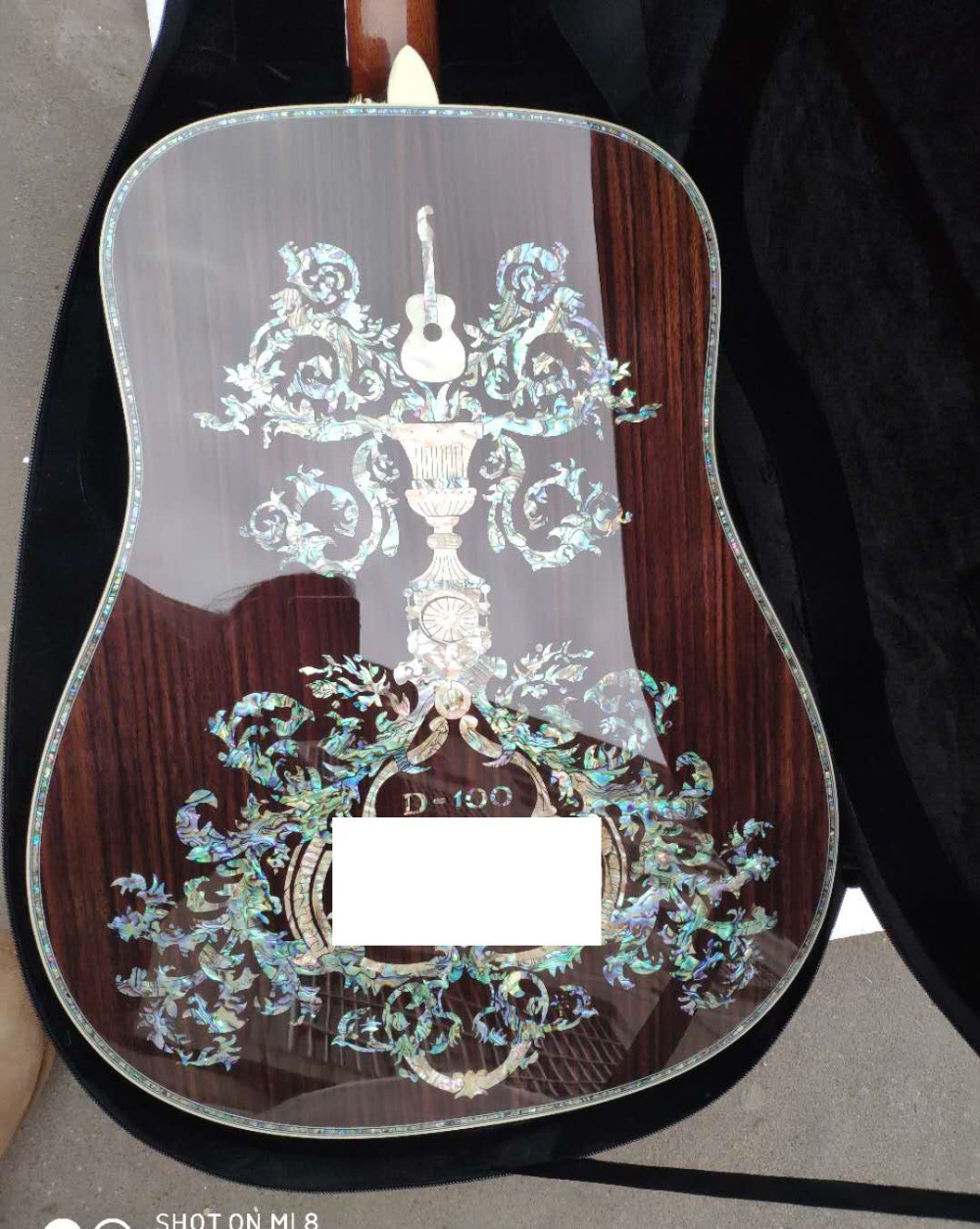 Aaaa All Real Abalone Super Deluxe Wood D45L Acoustic Guitar Customized Logo Is Available
