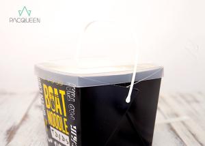 Quality Leak Proof Cartons Restaurant Supply Take Out Containers Noodle / Rice Box With Wire Handle wholesale