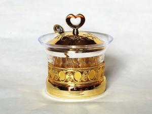 Quality Arabia Exquisite Imitation metal base Louhua Roses Sugar bowl wholesale