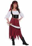 Pirate Body Shaper Teen Girl Halloween Costumes In White Black Red