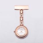Silver Nurse Fob Watch Clip High-Quality Japanese Movement Diamond Reloj