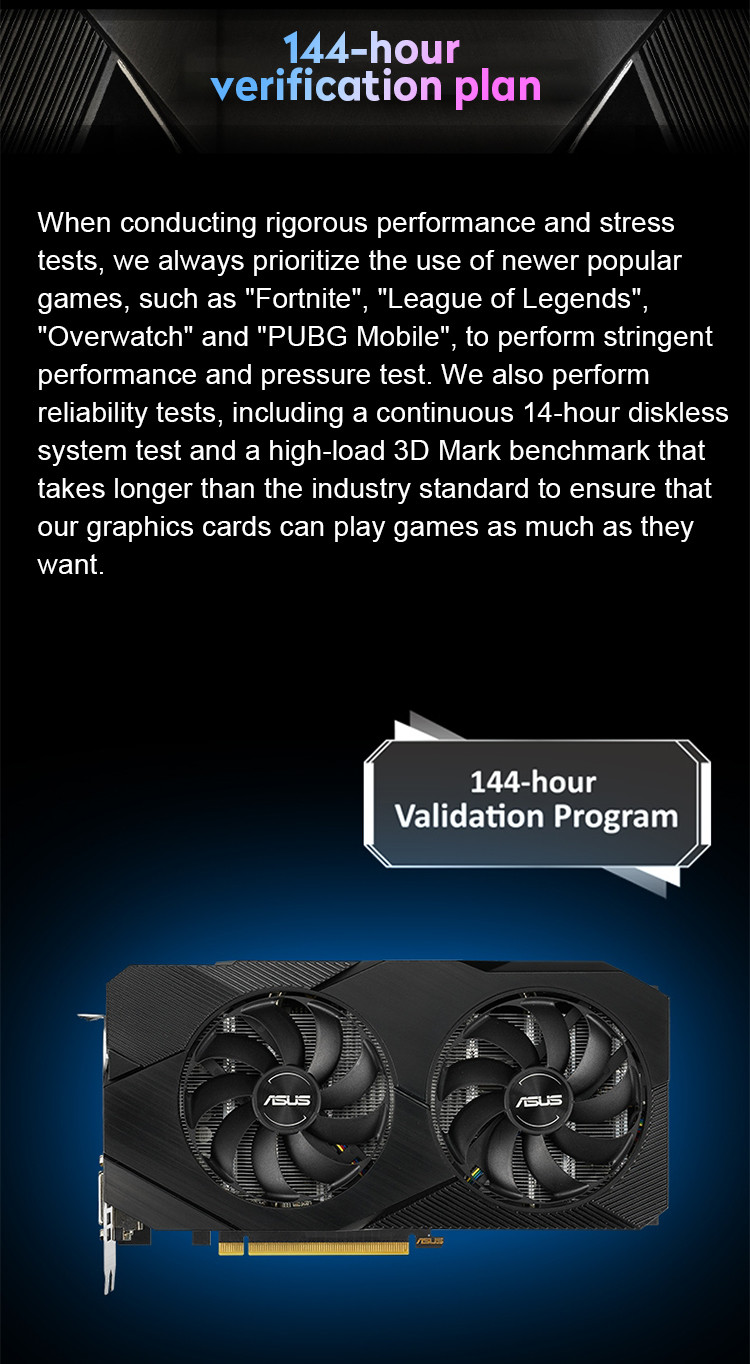Fan Cooler RTX 2060 Graphics Card PCIE 3.0 12GB GDDR6 DUAL-RTX2060-12G-EVO