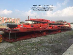 Quality Large Scale Used Truck Trailers , Container Transport Skeleton Flatbed Semi Trailer wholesale