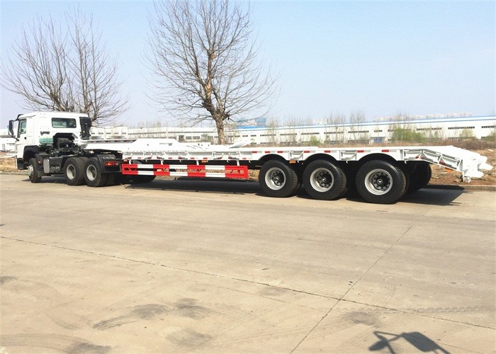 3 Axles 60T Gooseneck Low Bed Semi Trailer