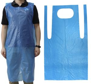 Quality Eco-friendly CPE PE Apron Disposable Waterproof Plastic Gown wholesale