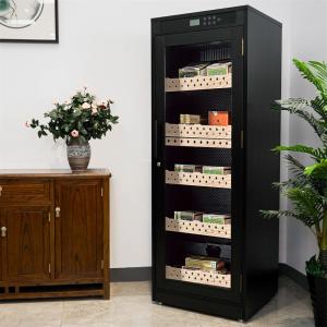 Quality Exquisite Black Wood Cigar Cooler Humidor With Precision Climate Control wholesale