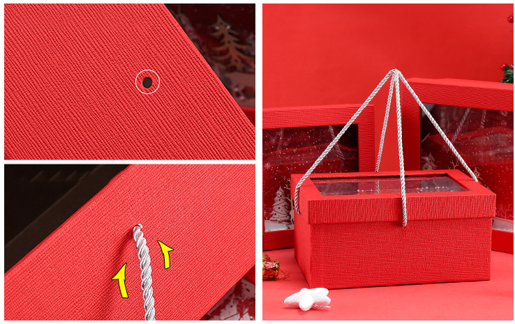 Cardboard Luxury Paper Gift Box Christmas Packaging Customized Size
