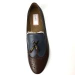 Mens Leather Moccasins Shoes / Mens Casual Loafers Genuine Leather Upper