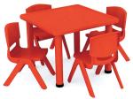 kids furniture green color table and chairs plastic school desk