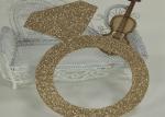 Glitter Paperboard Ring Glitter Paper Letters Gold Color For Birthday Cake Decor
