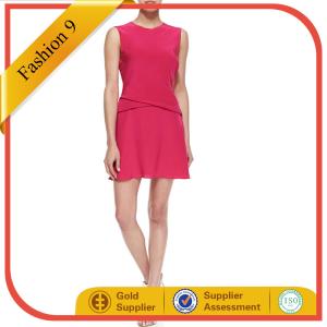 Quality Sleeveless Draped-Bodice Cocktail Dress wholesale