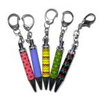 Crystal Stone Pocket Mini Pen , 73mm Twist Ballpoint Pen Baking Finish Color