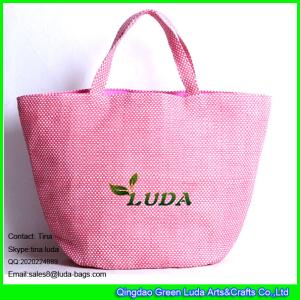 Quality LUDA wholesale promtion cheap handbag large tote paper straw handbag wholesale