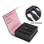 Rigid Custom Cardboard Paper Makeup Box For Skincare Cosmetics False Nail