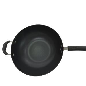 Quality Versatile 12Inch Cast Iron Skillet Chinese Wok With Heat Resistant Handle wholesale