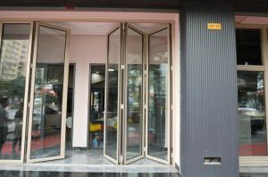 Quality 1.9mm 3000mm Aluminium Bifold Doors For Building wholesale