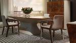 Burl Leatherette Modern Dining Table Luxury Dining Room Table 200cm