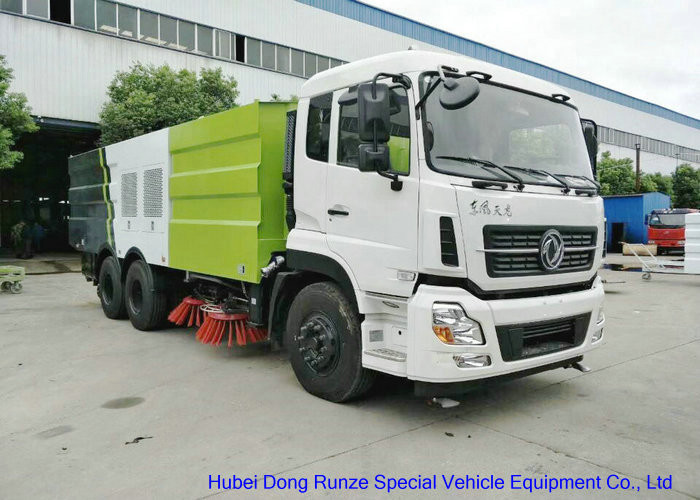 KL 6x4 LHD / RHD Road Sweeper Truck , Mechanical Street Sweeper for Washing