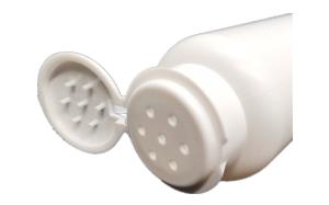 Quality 120ML Empty White Bottle Fiber Powder Shaker Bottle with 127mm Flip Top Cap and PE Bottle wholesale