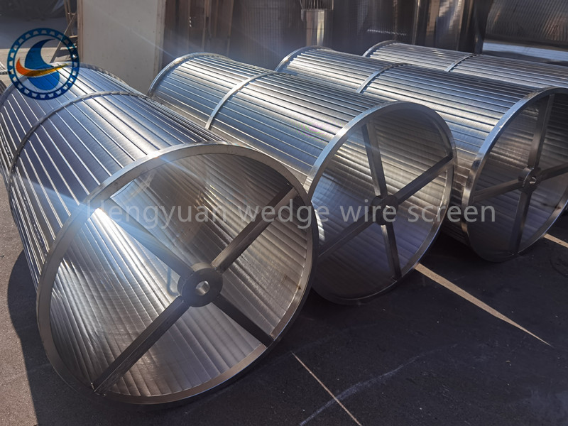 490mm Stainless Steel 316l Wedge Wire Filter Screen Basket For Scraper Filters