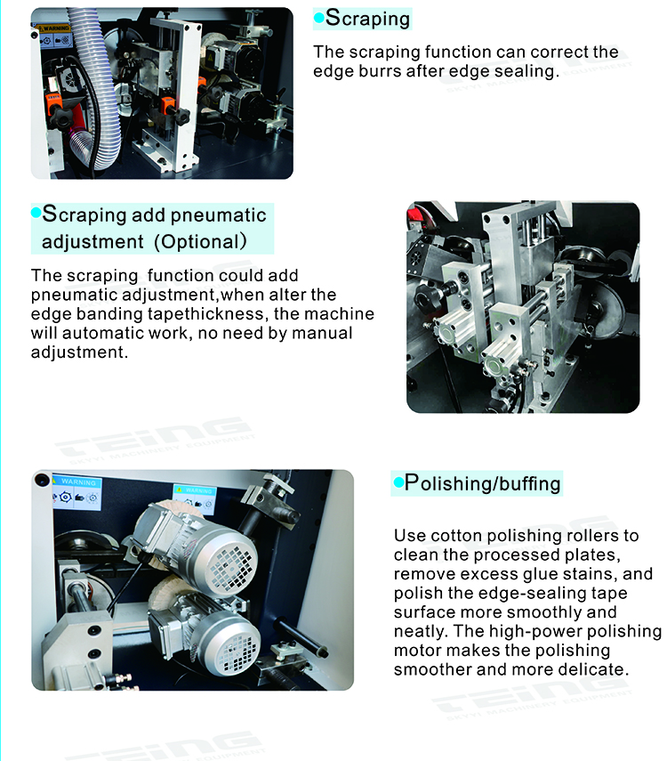 Video Technical Support Automatic Edge Banding Machine for MDF Woodworking SKY390
