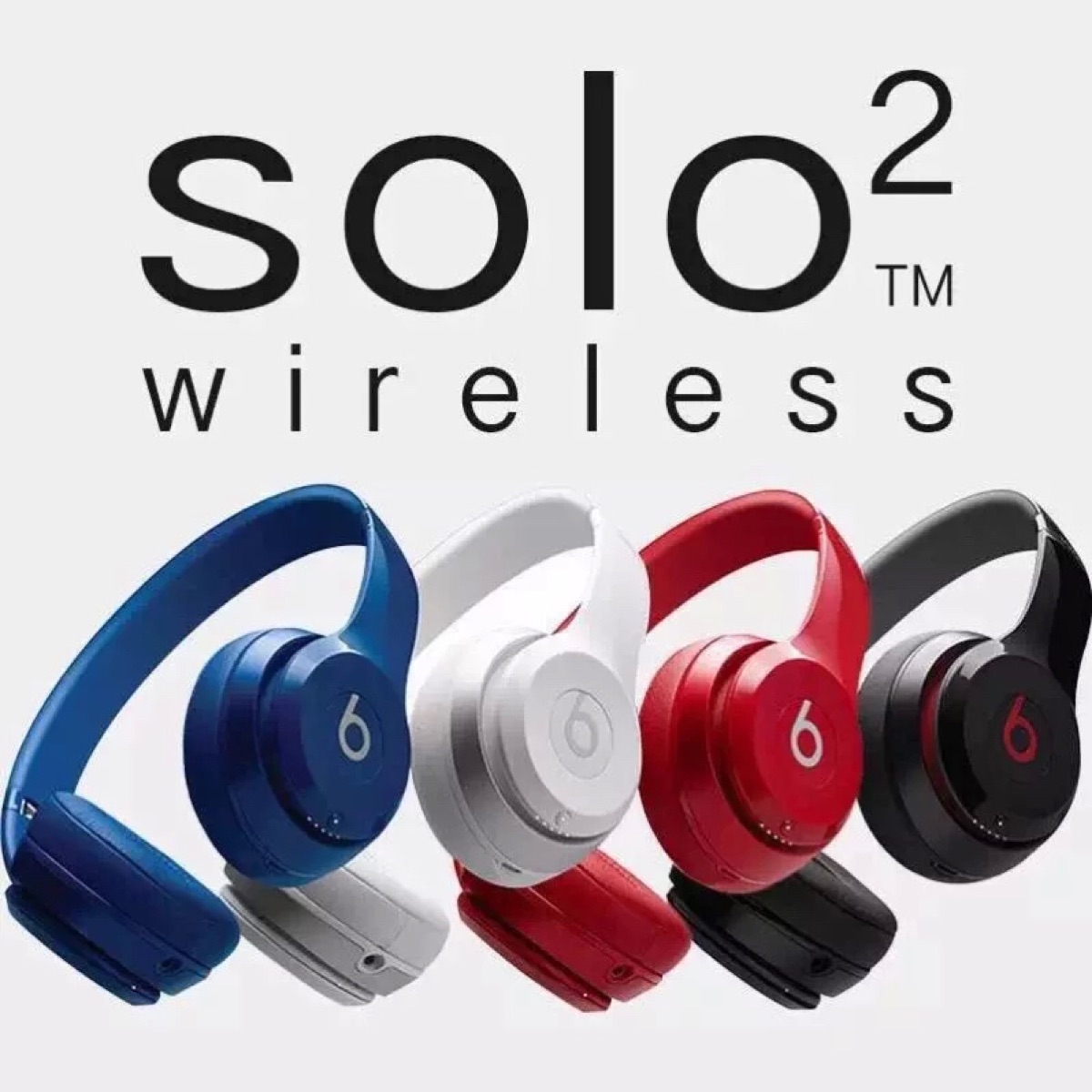 New Best Top Solo2 Bluetooth Wireless MATT BLACK On-Ear Headphones Made In China