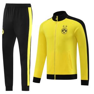 Quality Yellow Old Football Tracksuits Set Embroidered Printing Football Training Suit wholesale